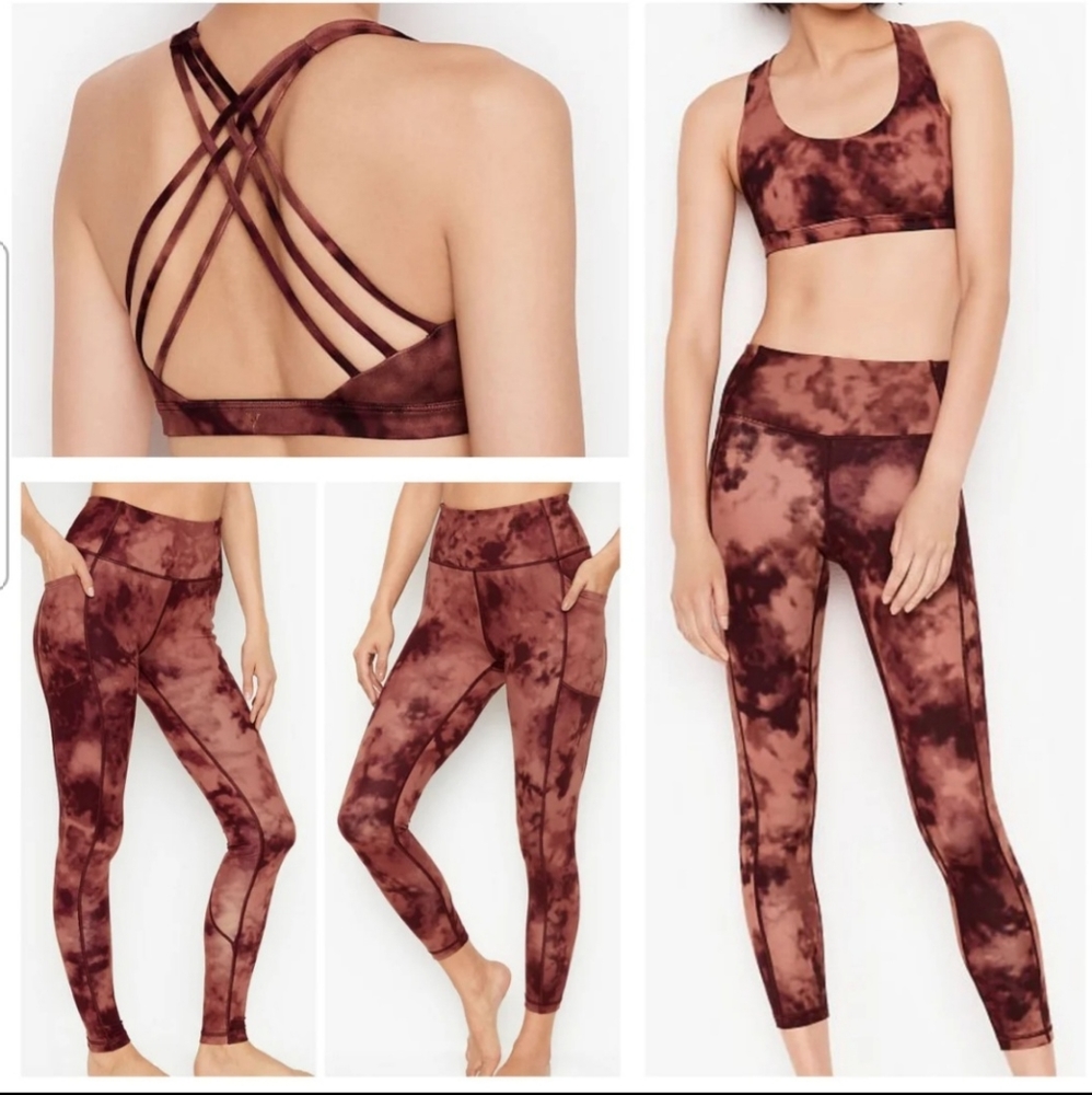 NWT VS Sports Bra/Essential Legging Set, M/8, $45